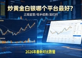 炒黄金白银哪个平台最好？合规时代下投资者必读的平台甄别指南
